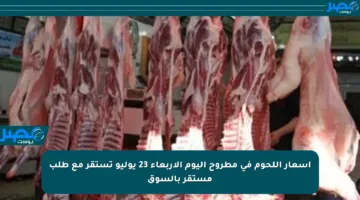 أسعار اللحوم في مطروح اليوم الأربعاء 23 يوليو تستقر مع طلب مستقر بالسوق